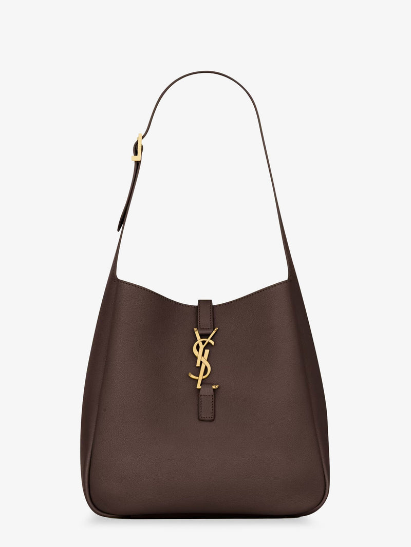 Saint Laurent Saint Laurent Le 5 À 7 Leather Shoulder Bag Brown - World Class Fashion