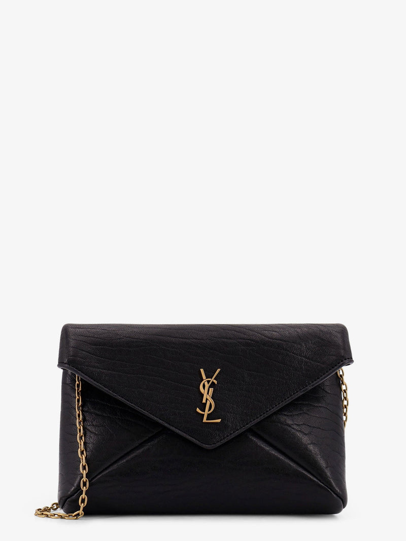 Saint Laurent Saint Laurent Leather Crossbody Bag Black Women - World Class Fashion