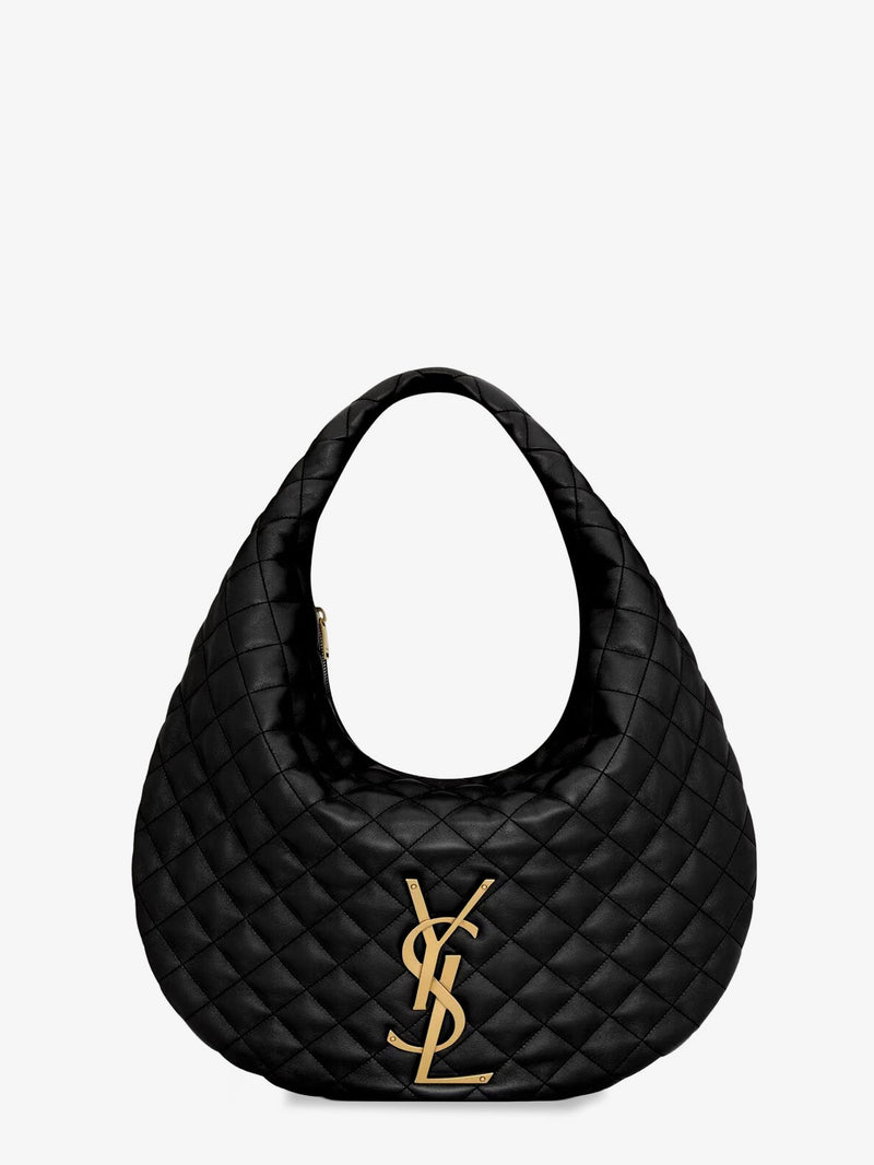 Saint Laurent Saint Laurent Icare Quilted Leather Handbag Black - World Class Fashion