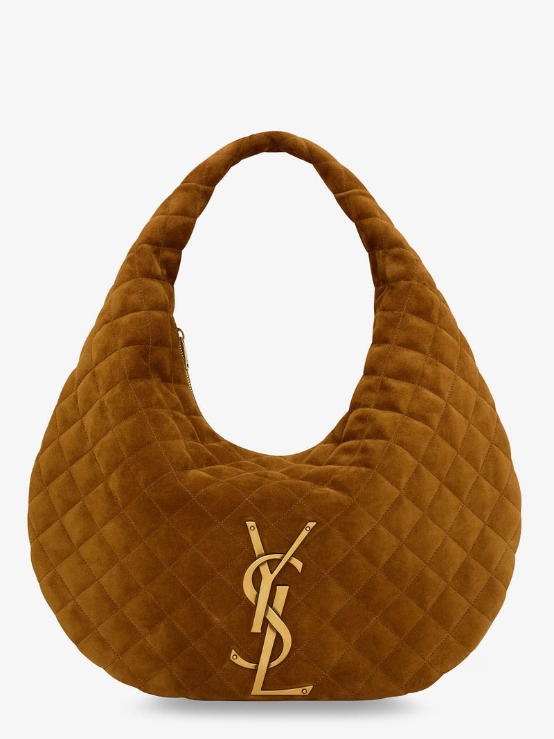 Saint Laurent Saint Laurent Icare Hobo Suede Handbag Brown - World Class Fashion
