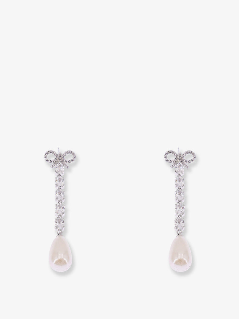 Self-Portrait Self-Portrait Brass Earrings Silver Women - World Class Fashion