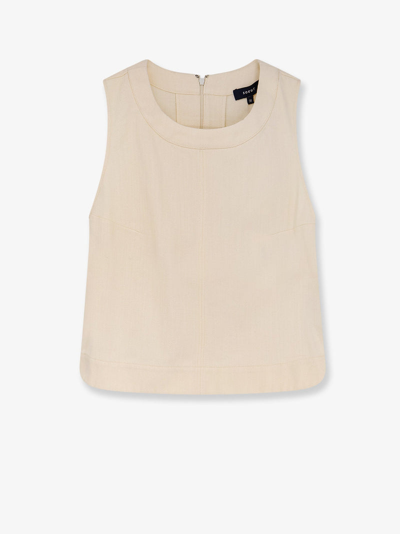 Soeur Soeur Pampa Cotton Top Beige - World Class Fashion