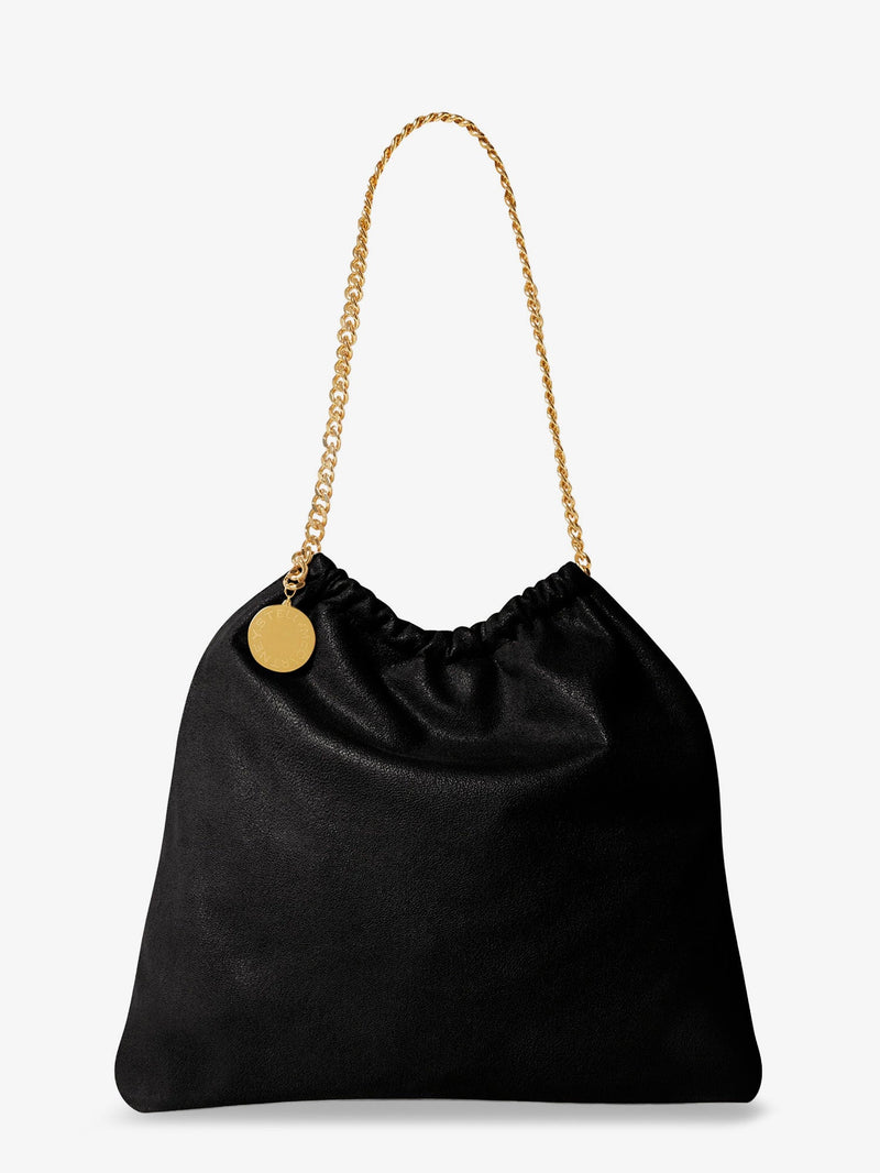 Stella Mccartney Stella McCartney Falabella Shaggy Deer Shoulder Bag Black - World Class Fashion