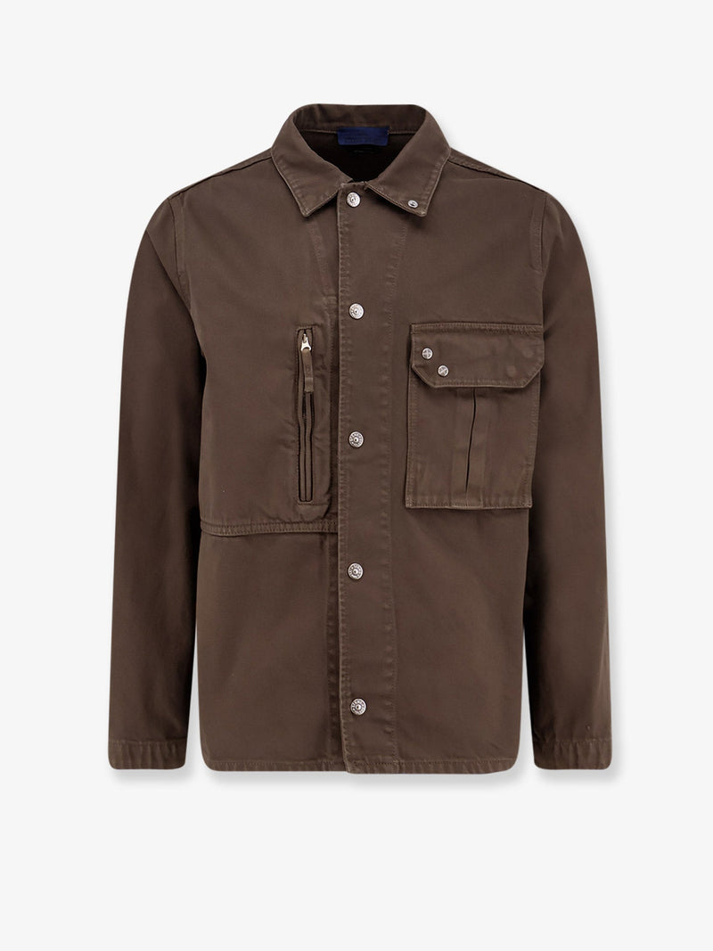 Stone Island Stone Island Denim Research Overshirt Jacket Brown - World Class Fashion