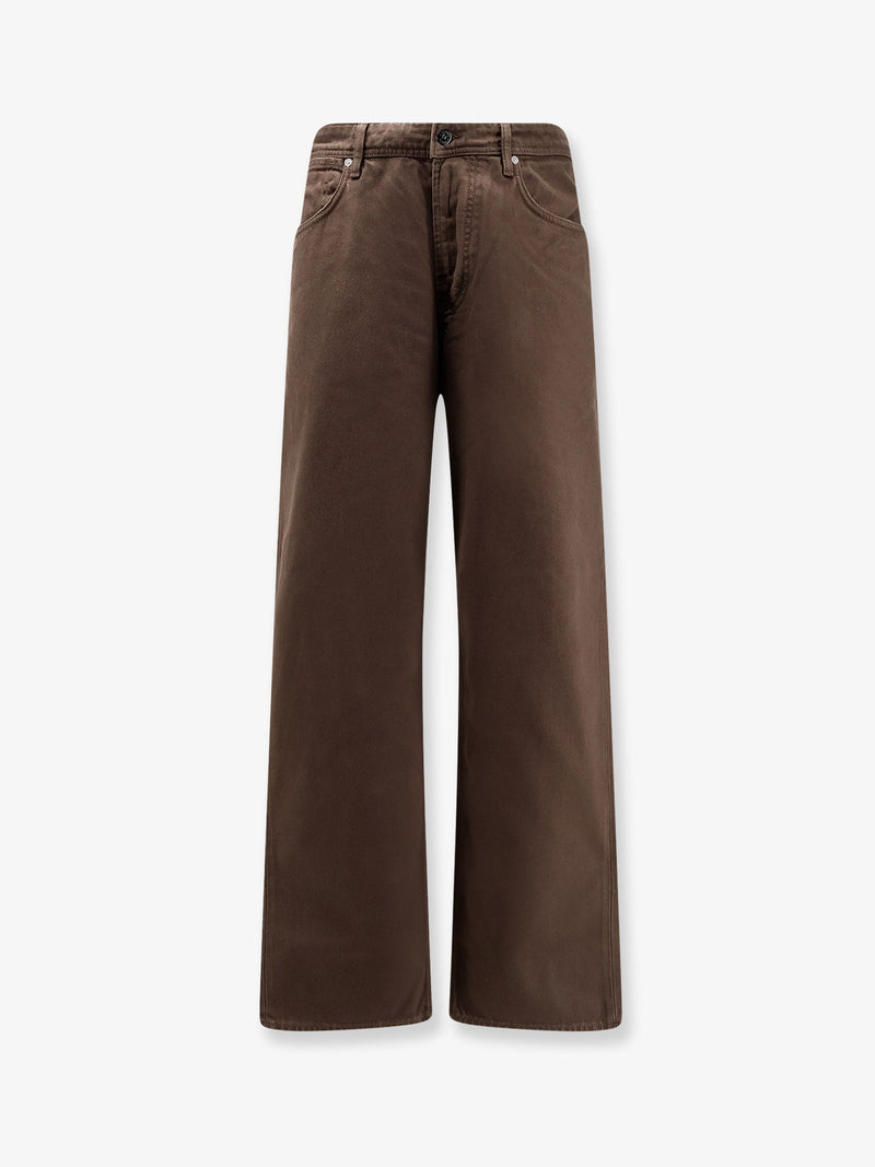Stone Island Stone Island Denim Research Loose Fit Jeans Brown - World Class Fashion