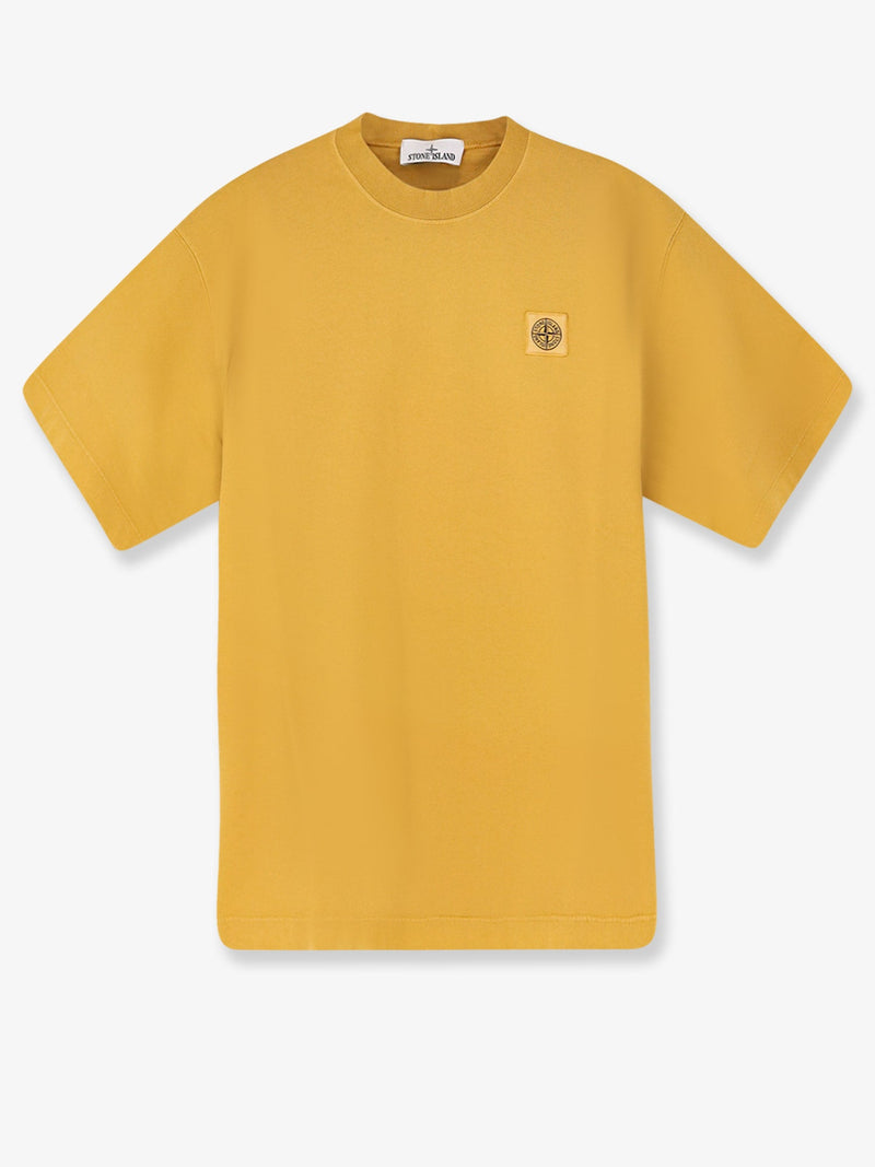 Stone Island Stone Island Organic Cotton T-Shirt Yellow - World Class Fashion