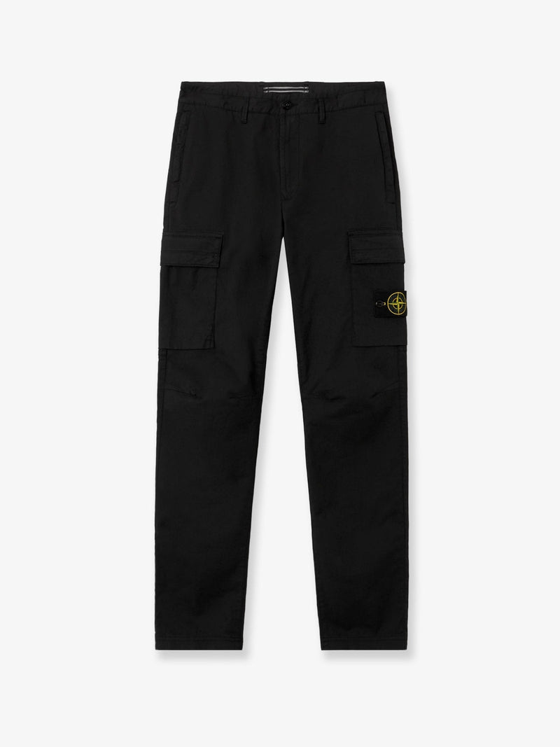 Stone Island Stone Island Organic Cotton Trousers Black - World Class Fashion