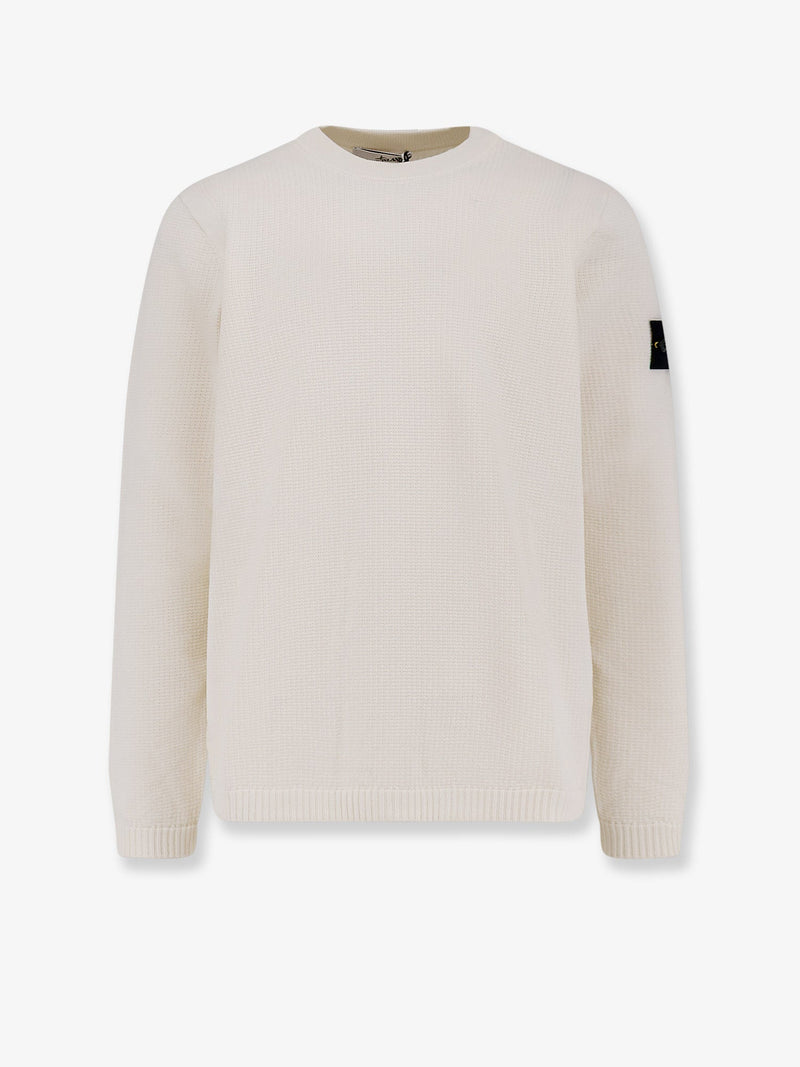 Stone Island Stone Island Organic Cotton Sweater White Men - World Class Fashion