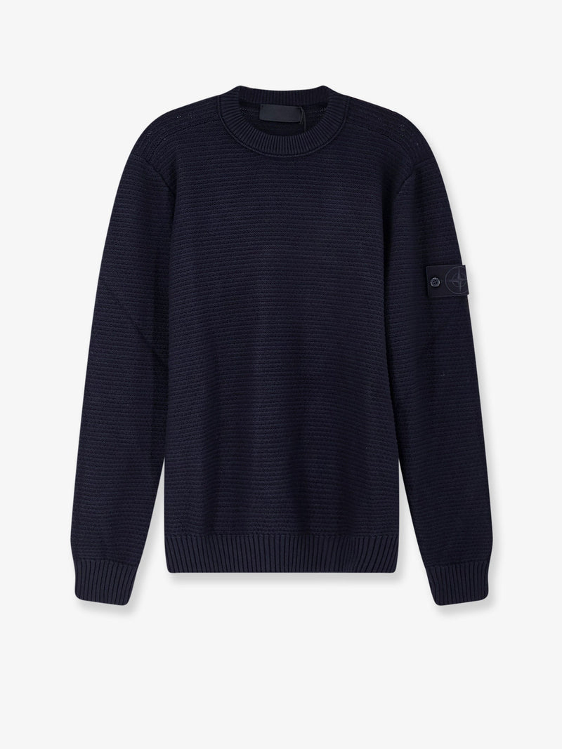 Stone Island Stone Island Wool And Cashmere Blend Sweater Blue - World Class Fashion