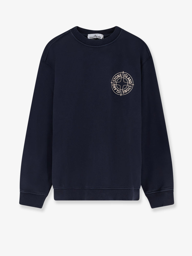 Stone Island Stone Island Cotton Sweatshirt Blue Men - World Class Fashion