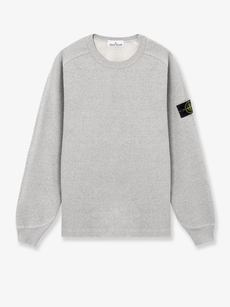 Stone Island Stone Island Mélange Cotton Sweatshirt Grey - World Class Fashion
