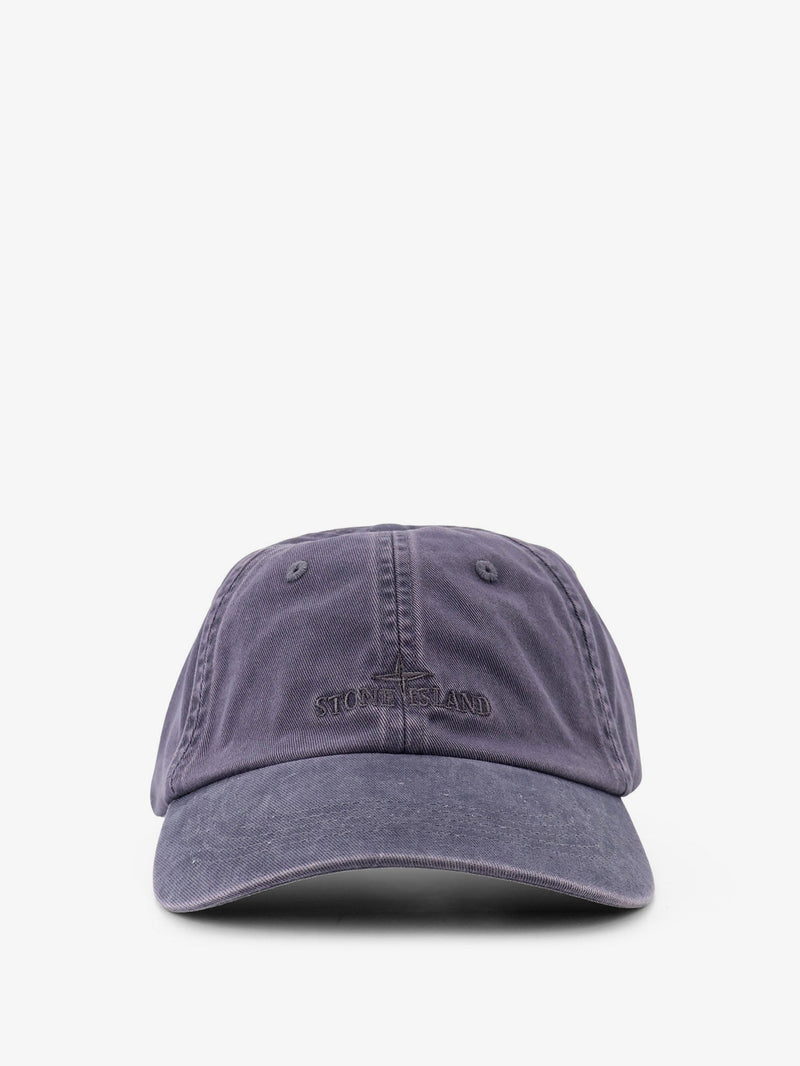 Stone Island Stone Island Cotton Baseball Hat Blue - World Class Fashion