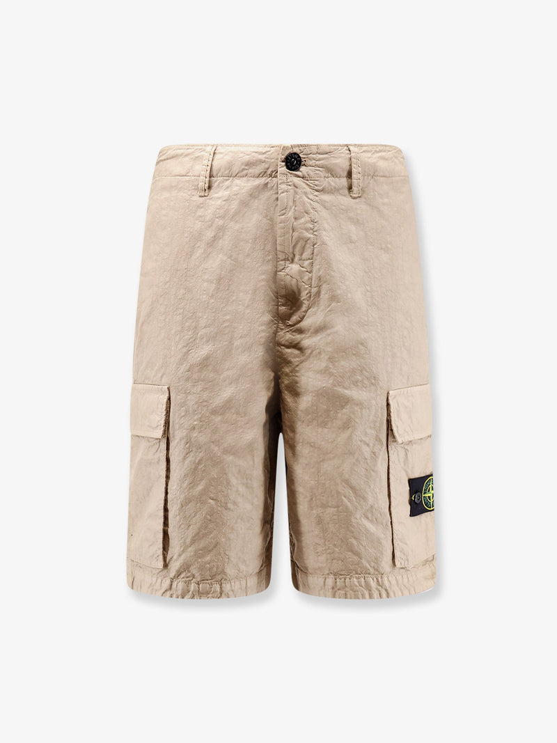 Stone Island Stone Island Nylon Shorts Beige Men - World Class Fashion