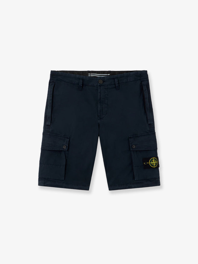 Stone Island Stone Island Organic Cotton Shorts Blue - World Class Fashion