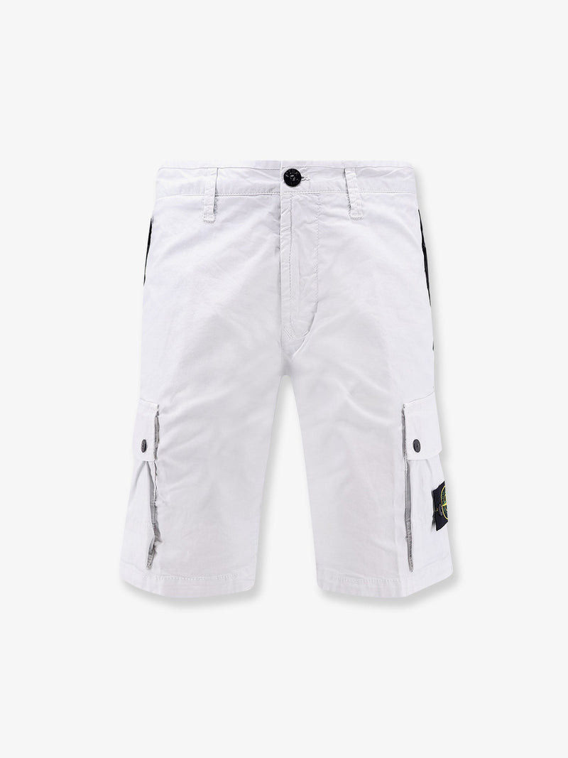 Stone Island Pantalones cortos de hombre Stone Island de algodón orgánico azules - World Class Fashion