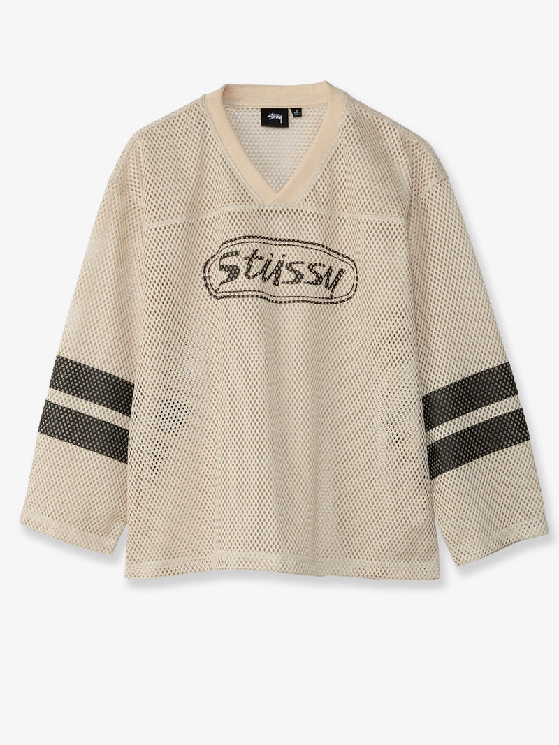 Stussy Stussy Camiseta de Nylon Perforado Beige para Hombre - World Class Fashion