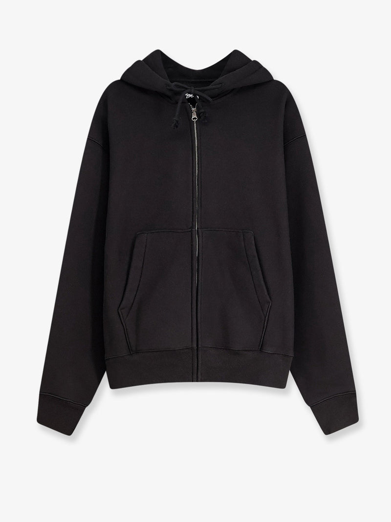 Stussy Stussy Cursive Applique Sweatshirt With Zip - World Class Fashion