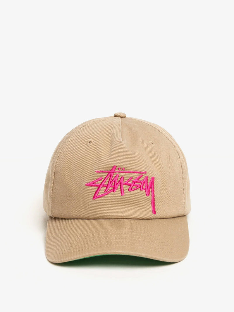 Stussy Stussy Big Stock Mid Depth Cotton Baseball Hat - World Class Fashion