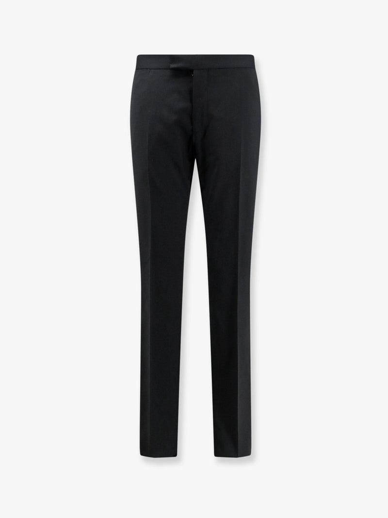 Tagliatore Tagliatore Virgin Wool Trousers Black Men - World Class Fashion