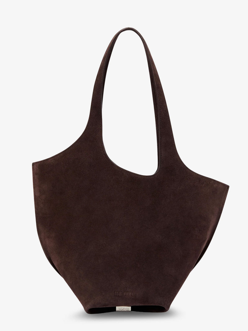 The Attico Bolso de hombro de ante The Attico La Scoop marrón - World Class Fashion