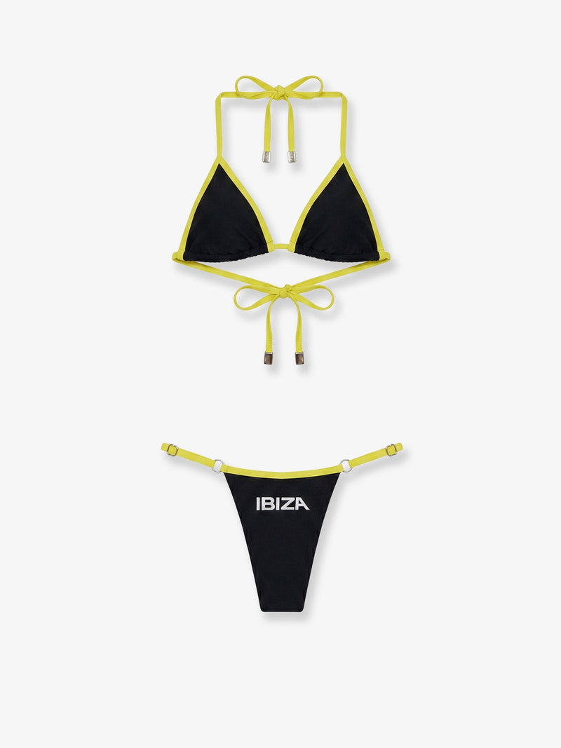 The Attico The Attico Il Primo Bagno Lycra Bikini Black - World Class Fashion