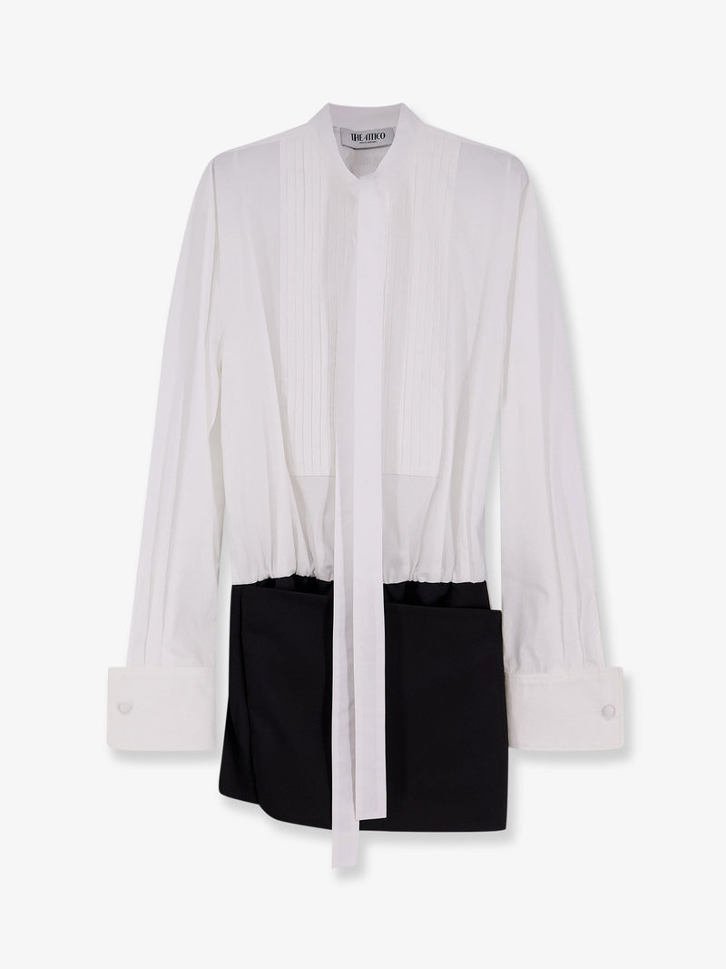 The Attico Minivestido The Attico para mujer en blanco y negro - World Class Fashion