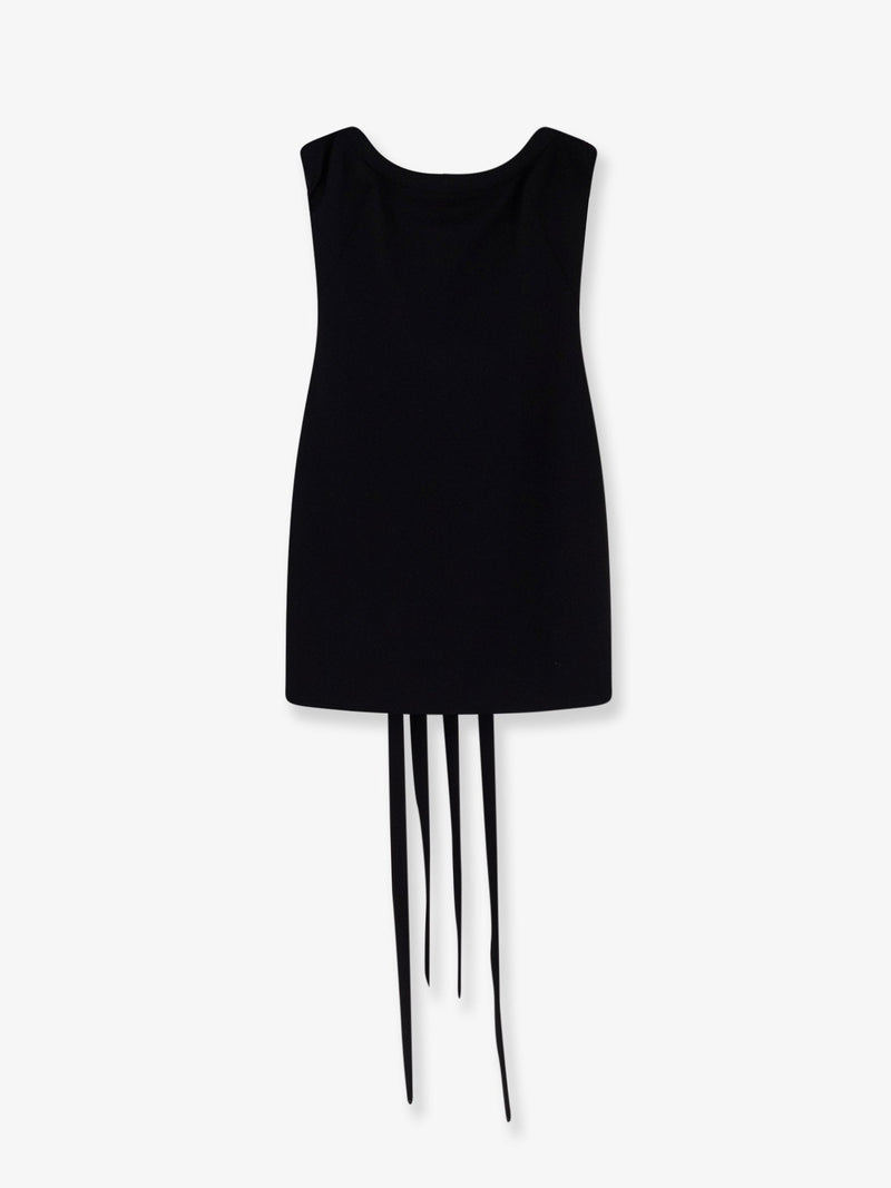 The Attico Minivestido The Attico de mezcla de viscosa negro - World Class Fashion