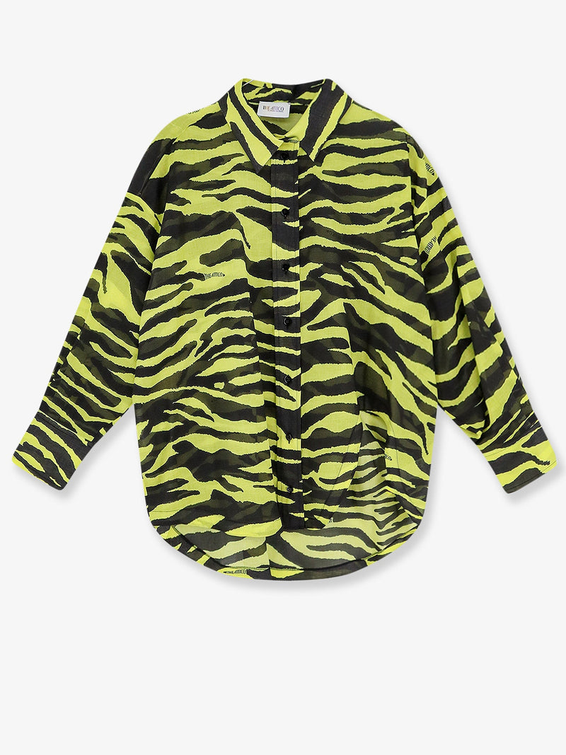 The Attico The Attico Beachwear Cotton Shirt Yellow - World Class Fashion