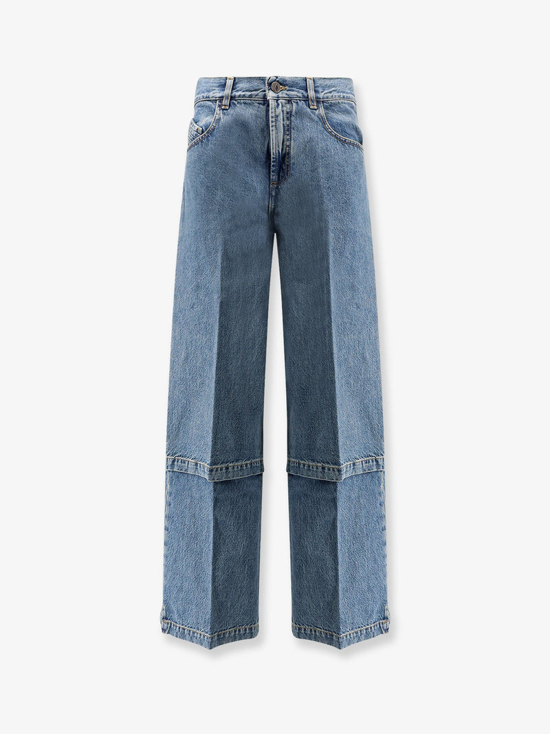 The Attico The Attico Embroidered Logo Jeans Blue Women - World Class Fashion