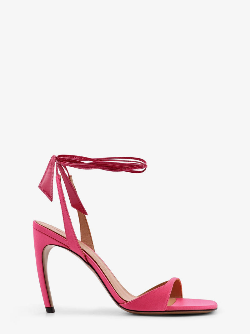 The Attico The Attico Ora Satin Sandals Pink - World Class Fashion