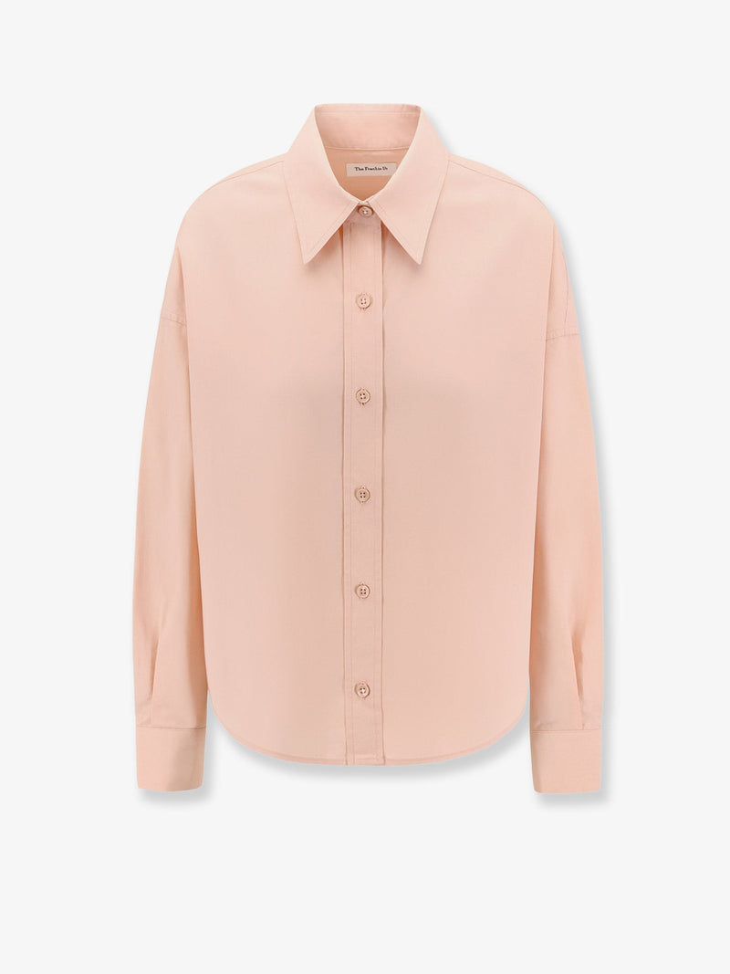 The Frankie Shop The Frankie Shop Arlen Cotton Shirt Pink - World Class Fashion