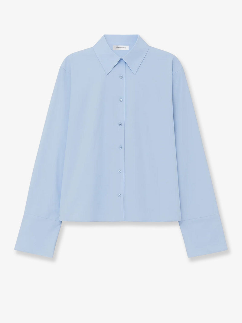 The Frankie Shop The Frankie Shop Tila Organic Cotton Shirt Blue - World Class Fashion