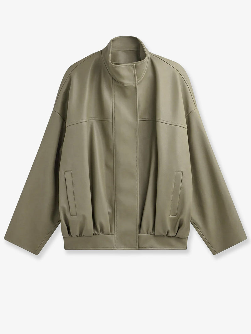 The Frankie Shop Chaqueta Veren de cuero sintético Sage de The Frankie Shop - World Class Fashion