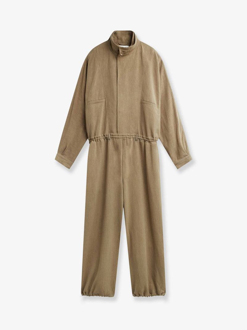 The Frankie Shop Mono de lino y viscosa Frankie Shop Marvin color beis - World Class Fashion