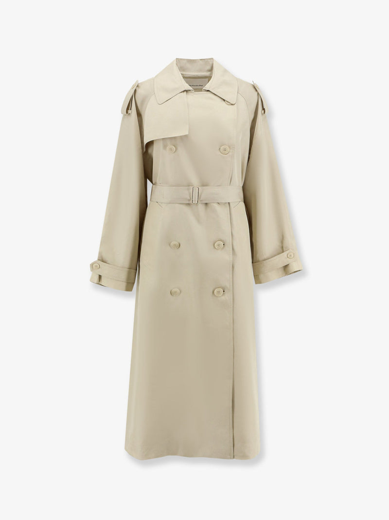 The Frankie Shop The Frankie Shop Veyron Double-Breasted Blazer Beige - World Class Fashion