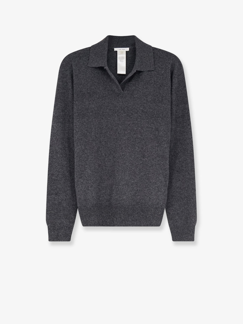 The Row The Row Oashi Cashmere Top Sweater Grey - World Class Fashion