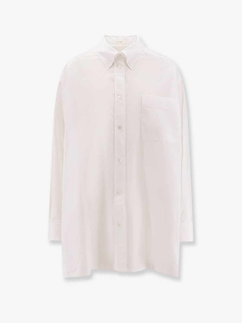 The Row The Row Victoria Cotton Shirt White - World Class Fashion