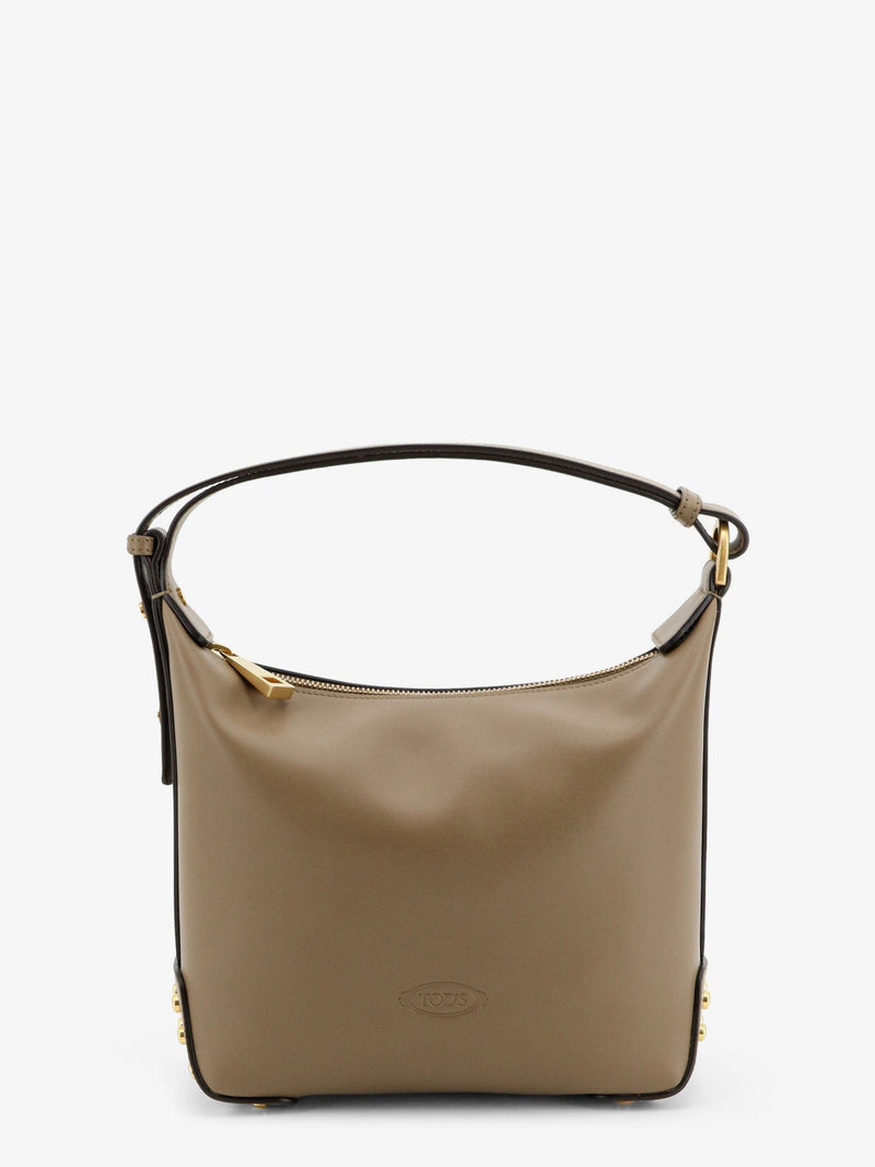 Tod’s Tod's Metal Dots Leather Mini Bag Brown - World Class Fashion