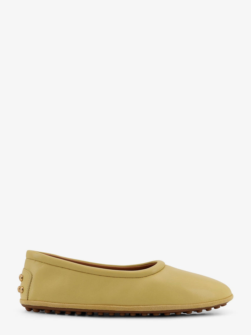 Tod’s Manoletinas Tod's de Piel Amarillas para Mujer - World Class Fashion