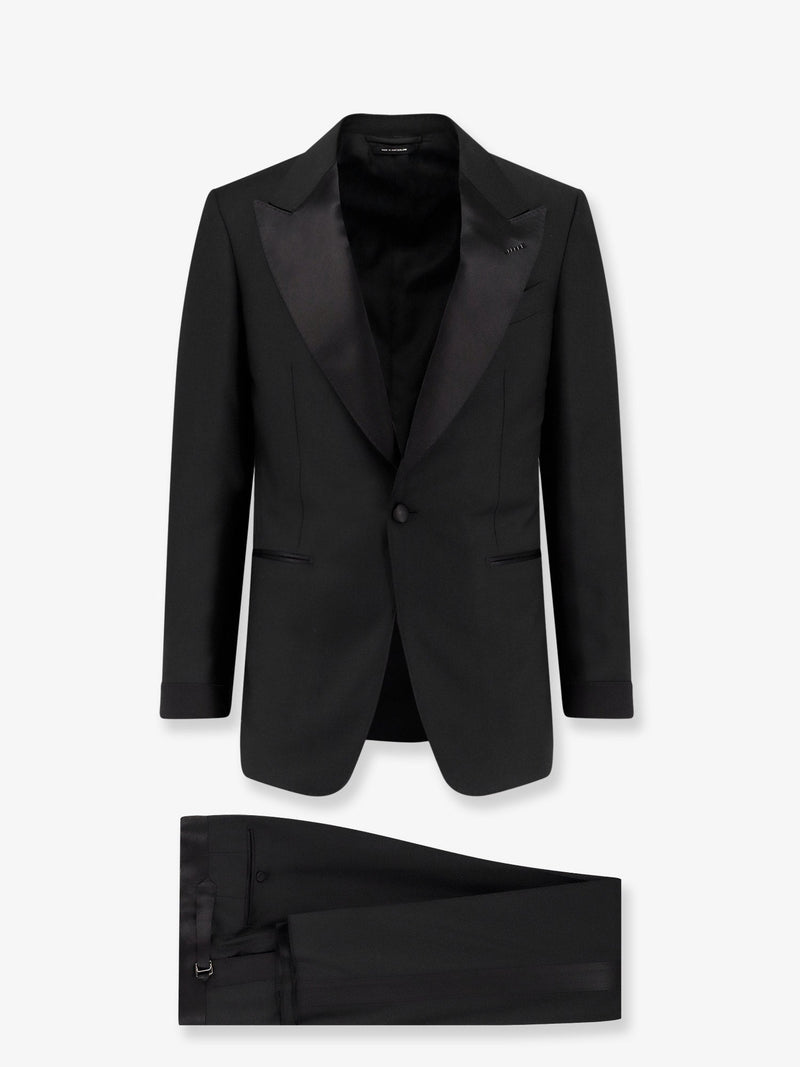Tom Ford Esmoquin Tom Ford Shelton de lana elástica negro - World Class Fashion