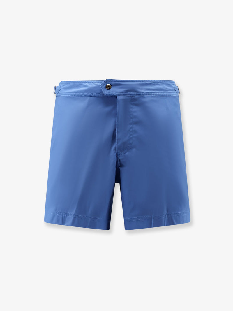 Tom Ford Tom Ford Bañador de nailon azul para hombre - World Class Fashion
