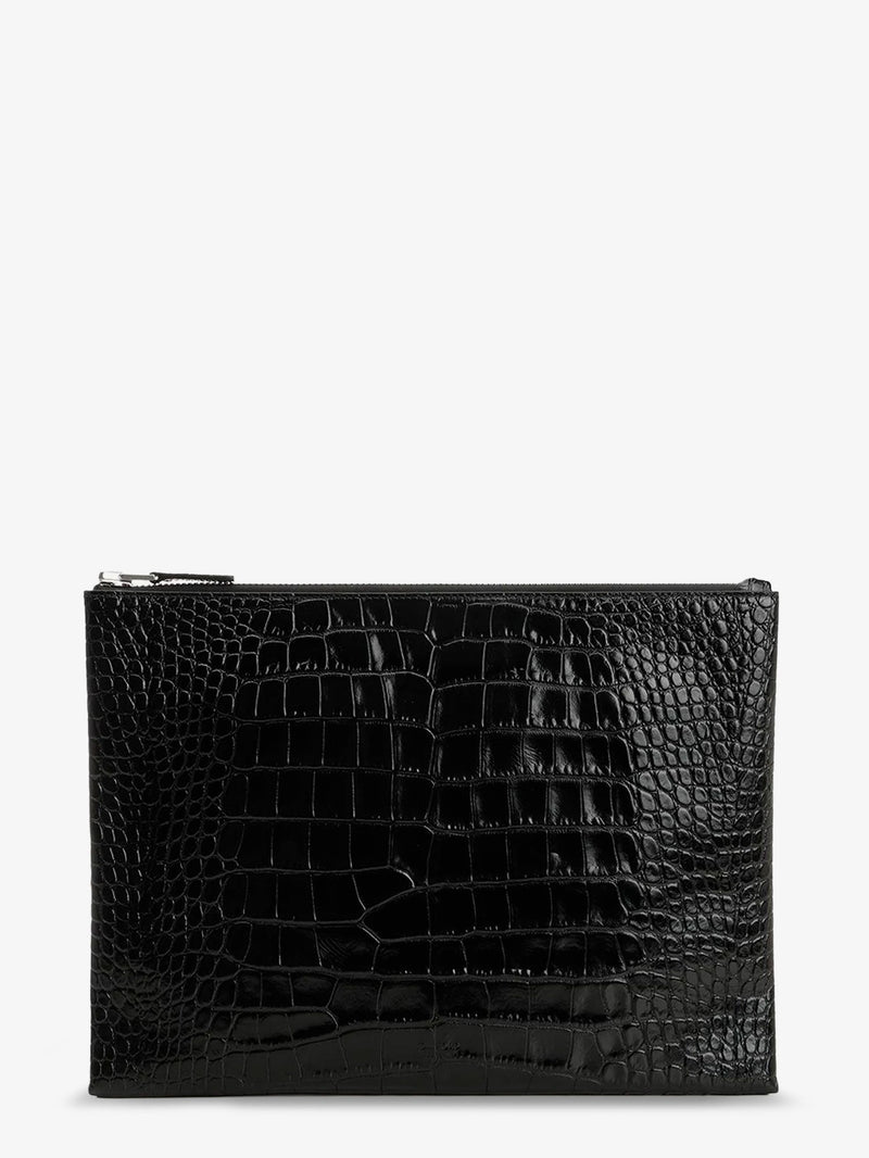 Tom Ford Tom Ford Cartera de cuero negra para hombre - World Class Fashion