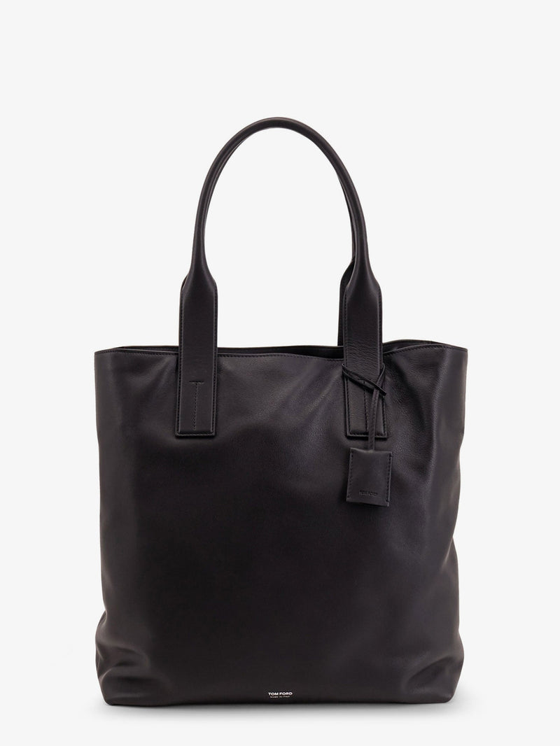 Tom Ford Bolso de compras de cuero negro Tom Ford para hombre - World Class Fashion