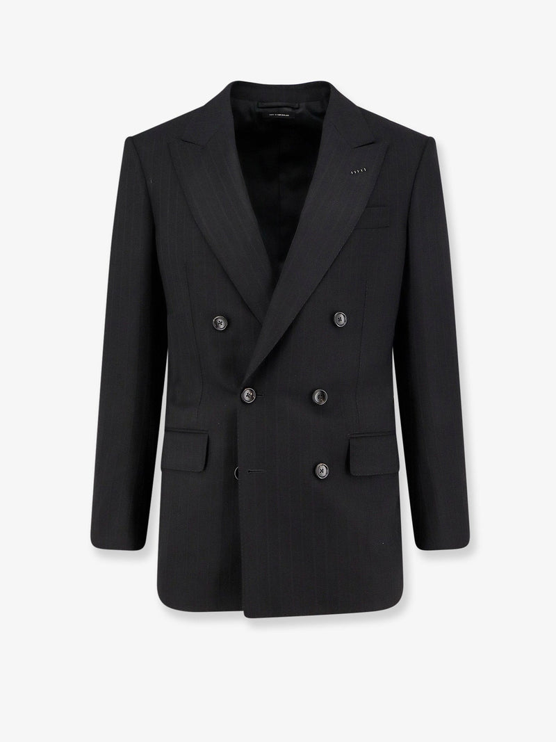 Tom Ford Tom Ford Atticus Americana de lana Negra - World Class Fashion