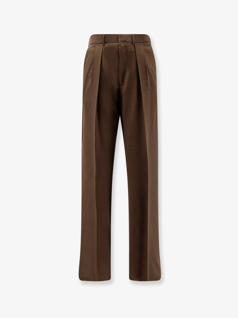 Tom Ford Tom Ford Pantalones de lana Marrón Hombre - World Class Fashion