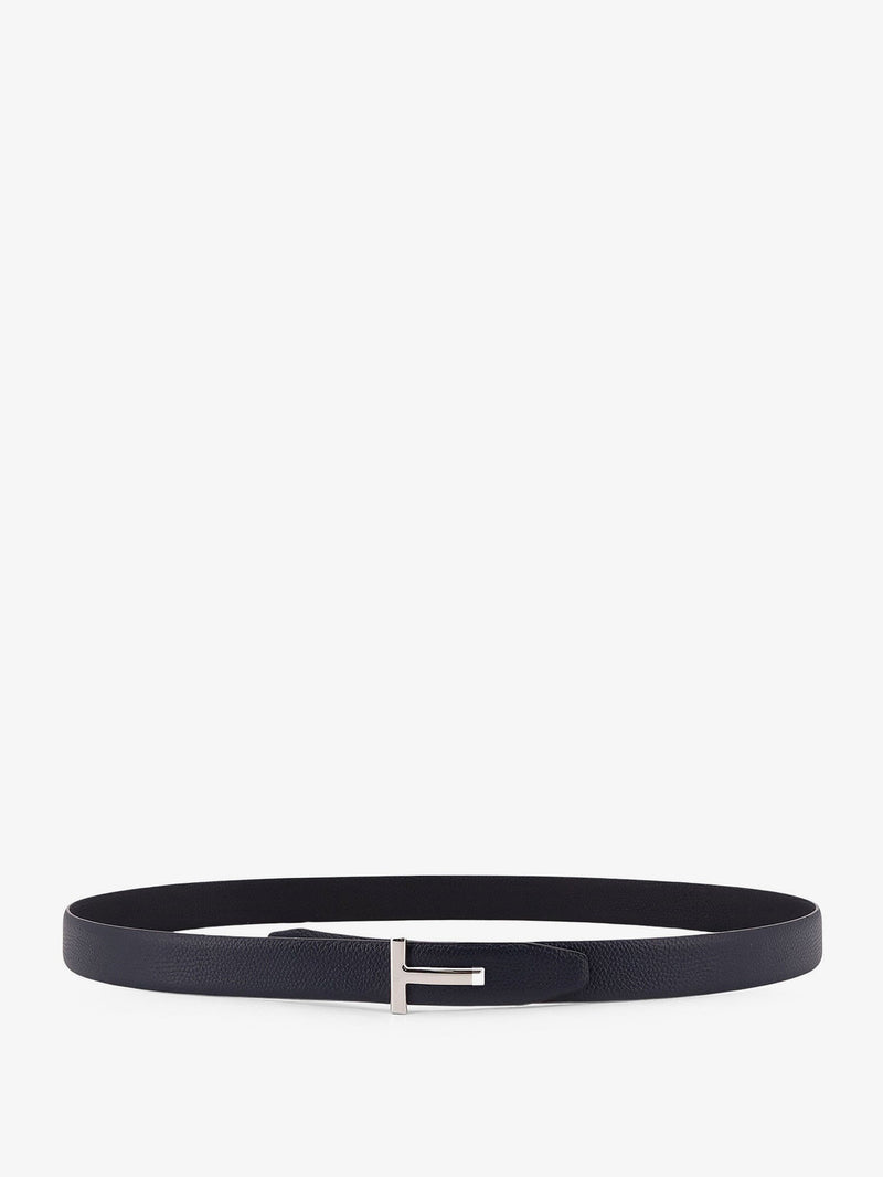 Tom Ford Tom Ford Hammered Leather Belt Blue - World Class Fashion