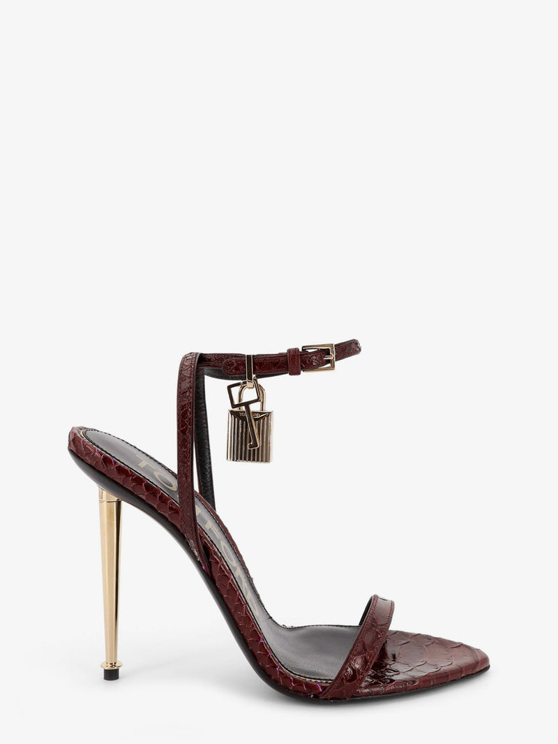 Tom Ford Tom Ford Laminated Leather Sandals Red Women - World Class Fashion