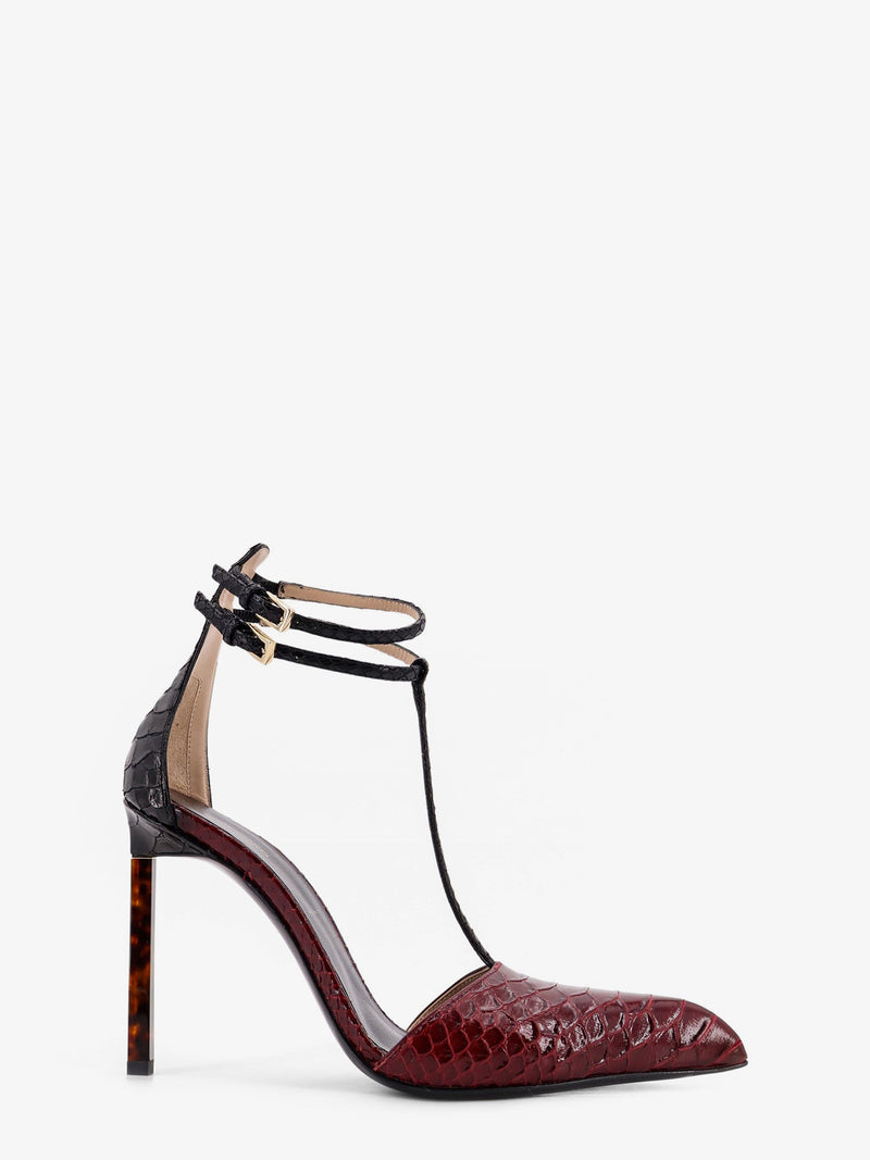 Tom Ford Tom Ford Python-Effect Leather Pumps Red Women - World Class Fashion