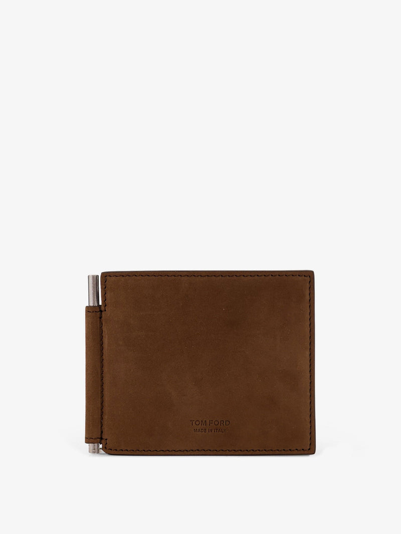 Tom Ford Tom Ford Nubuck Wallet Brown Men - World Class Fashion