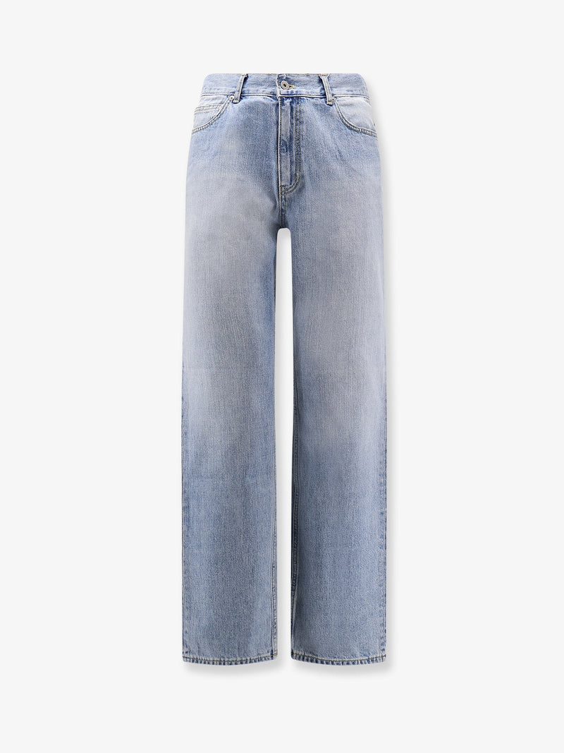 Tonywack Jeans de algodón Tonywack de corte recto azul claro - World Class Fashion
